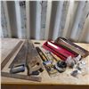 Image 1 : Hand saws, framing square, Miscellaneous tools