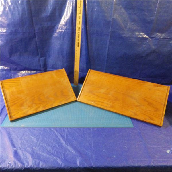 Wood shelves for mounting on the wall