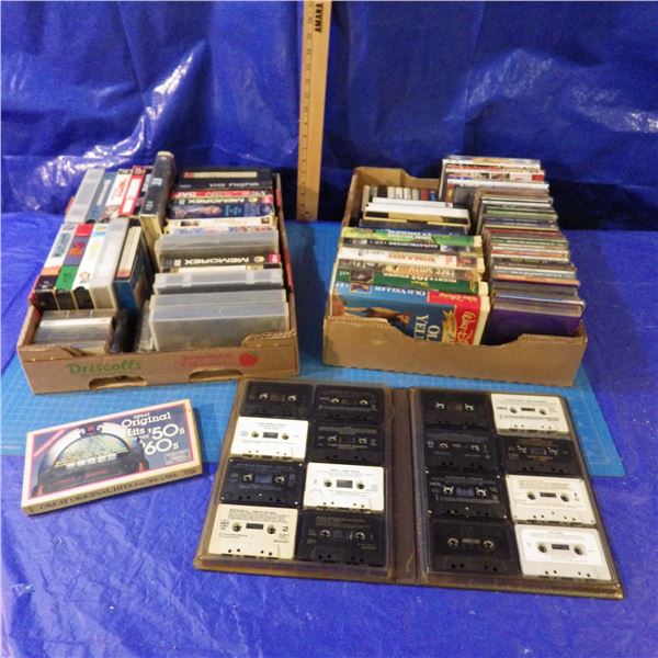 Cassette tapes and VHS tapes