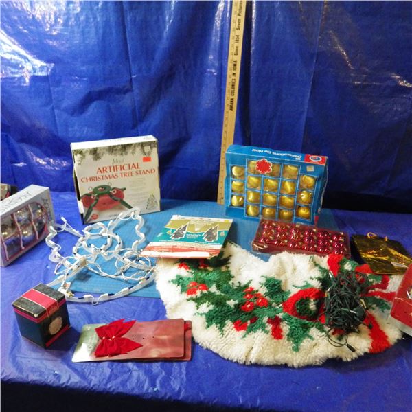 lot of Christmas decorations