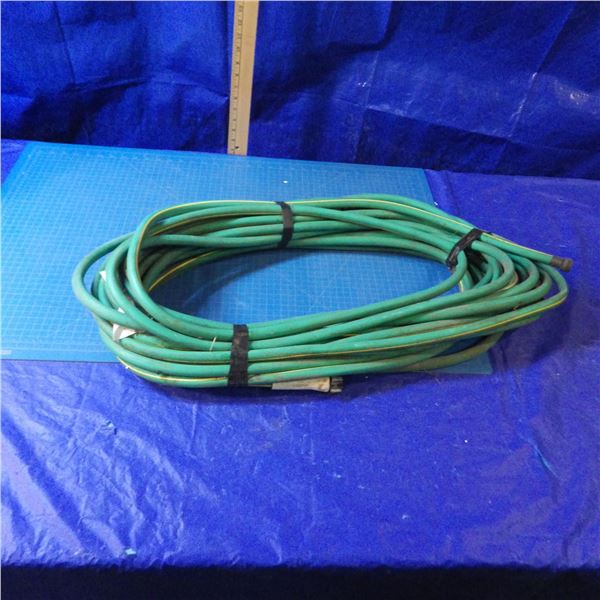 garden hose and strawberry planters