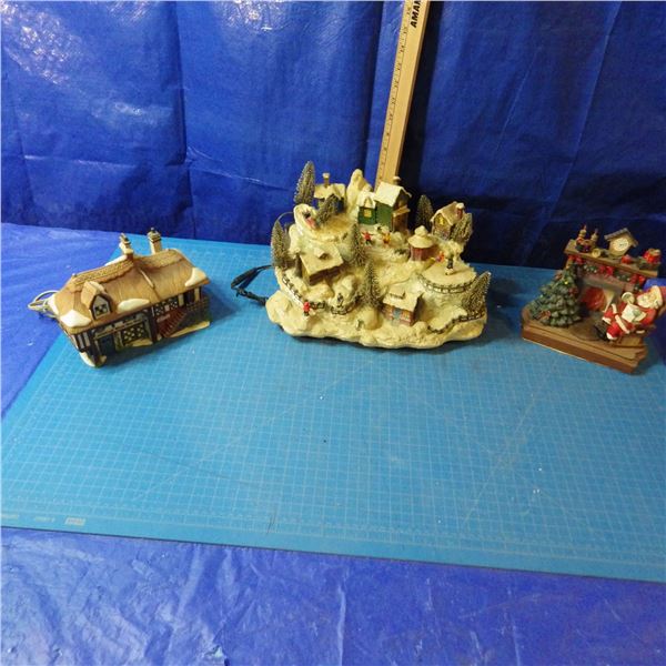 Light up Christmas Village houses and Christmas village decorations with no lights