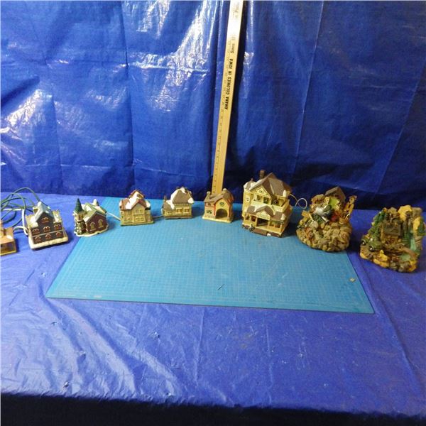 Light up Christmas Village houses and Christmas village decorations with no lights