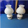 Image 1 : lot of two coal oil table lamps