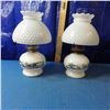 Image 2 : lot of two coal oil table lamps