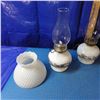 Image 7 : lot of two coal oil table lamps