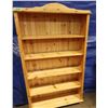 Image 2 : 5 shelf wood bookshelf