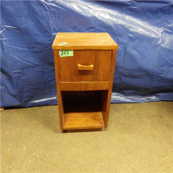small wood night stand