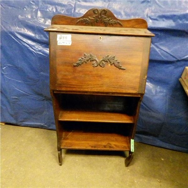 vintage drop front desk - leg needs repair