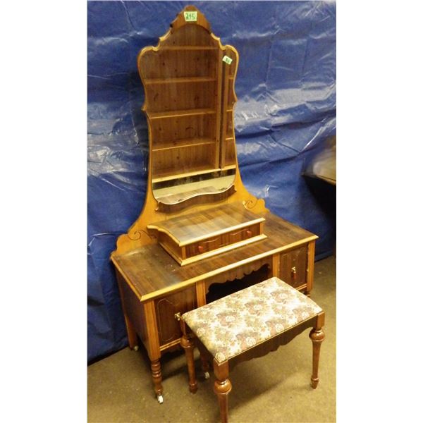 vintage dressing table and stool - minor damage