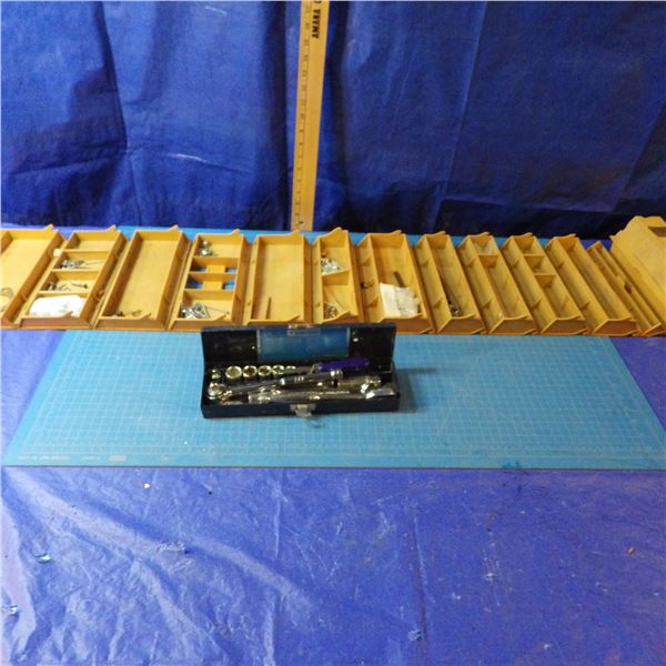 storage container and quarter drive socket set