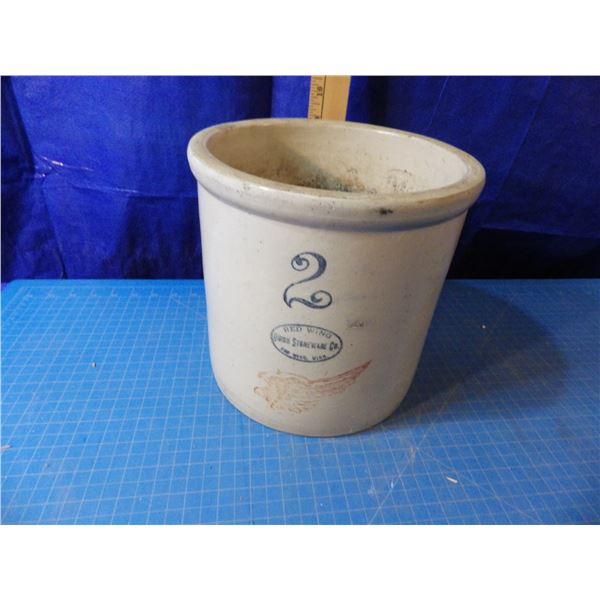 2 gallon stoneware Red Wing Crock
