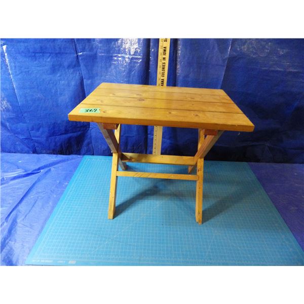 Small wood table