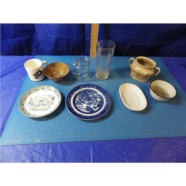 Assorted dishes and bowls