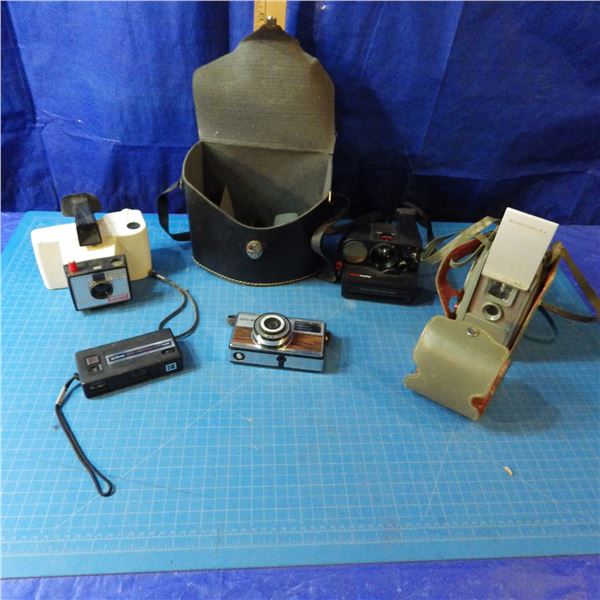 vintage cameras  and pocket watch