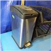 Image 2 : garbage can, stacking trays, pots and pans