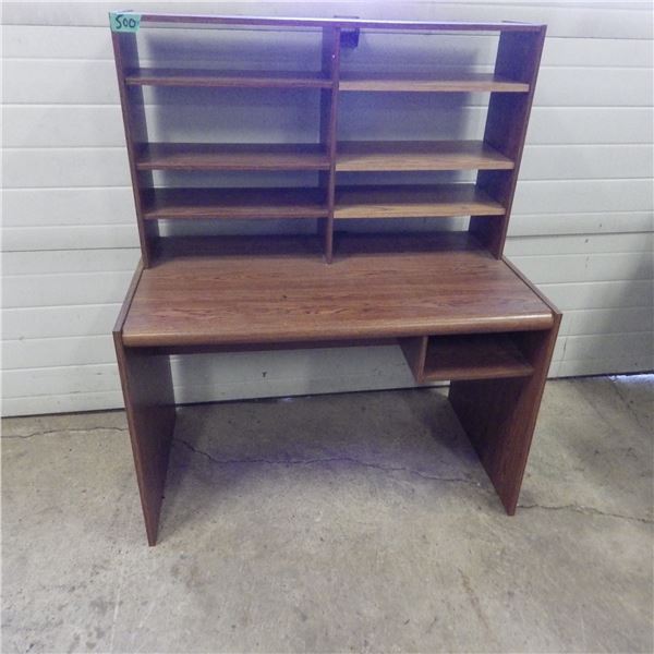 Desk with shelving