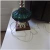 Image 2 : Round footstool, lamp, swag lamp