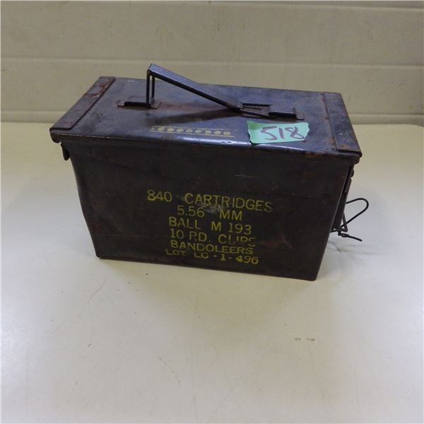 Metal ammunition box