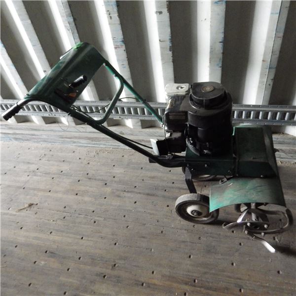 Rototiller with five horsepower Briggs and Stratton engine