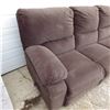 Image 2 : Brown sofa both ends recline comes apart in three sections for moving made by Palliser
