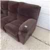 Image 3 : Brown sofa both ends recline comes apart in three sections for moving made by Palliser