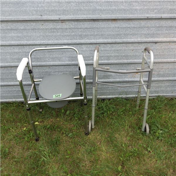 Assisted living Walker, Bath Chair and commode