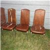 Image 4 : upholstered kitchen chairs some seats damaged