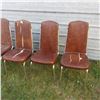 Image 5 : upholstered kitchen chairs some seats damaged