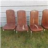 Image 6 : upholstered kitchen chairs some seats damaged