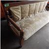 Image 2 : vintage wood framed sofa