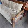 Image 3 : vintage wood framed sofa