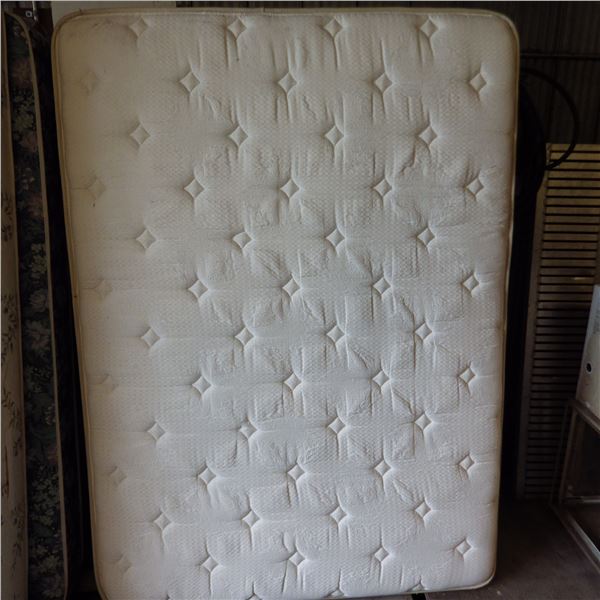 Full size mattress & boxspring with knock down frame