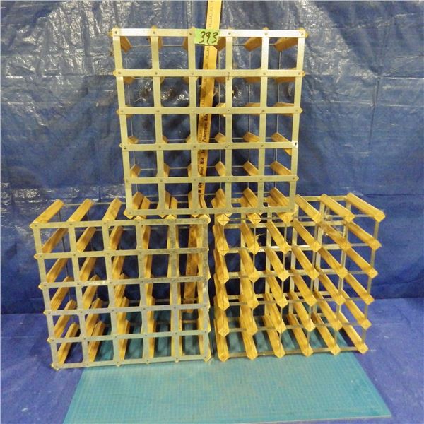 set of 3 wine bottle storage racks