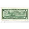 Image 2 : 1954 Bank of Canada $1 bill with Devil's face in hair