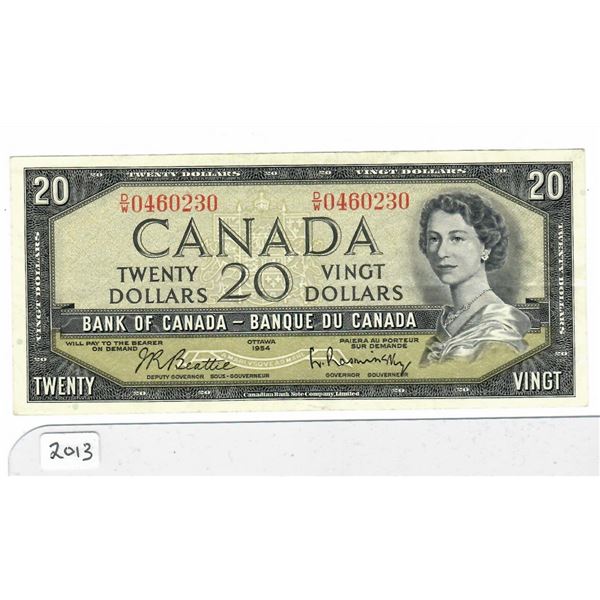 1954 Bank of Canada $20 bill