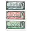 Image 1 : lot of three 1954 Canada Bank Notes