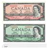 Image 1 : Lot of two 1954 Canada Bank notes