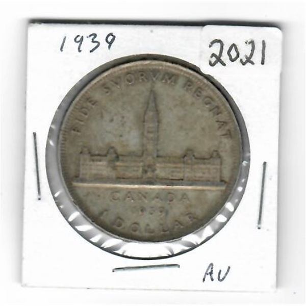 1939 Canadian Silver Dollar