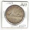 Image 1 : 1963 Canadian Silver Dollar