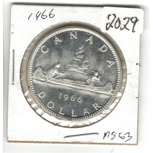 1966 Canadian Silver Dollar