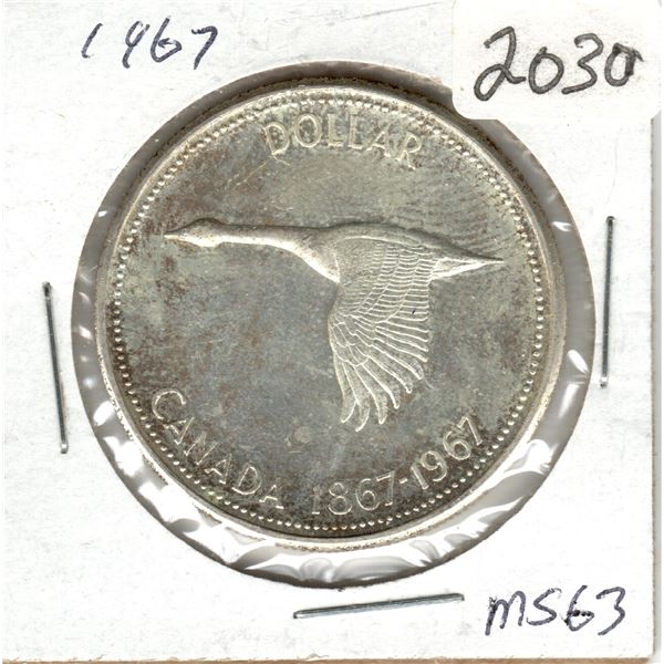1967 Canadian Silver Dollar