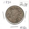 Image 1 : 1950 Canadian 50 Cent silver coin