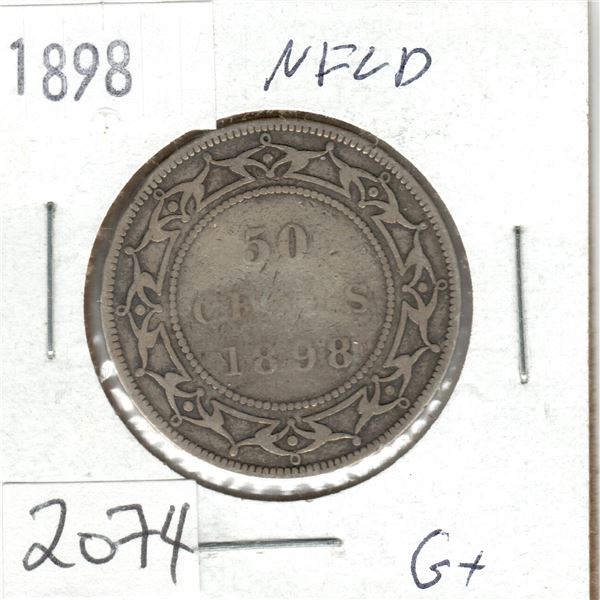 1898 Newfoundland 50 Cent coin