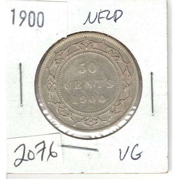 1900 Newfoundland 50 Cent coin