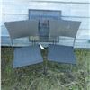 Image 1 : Small folding patio table and folding chairs