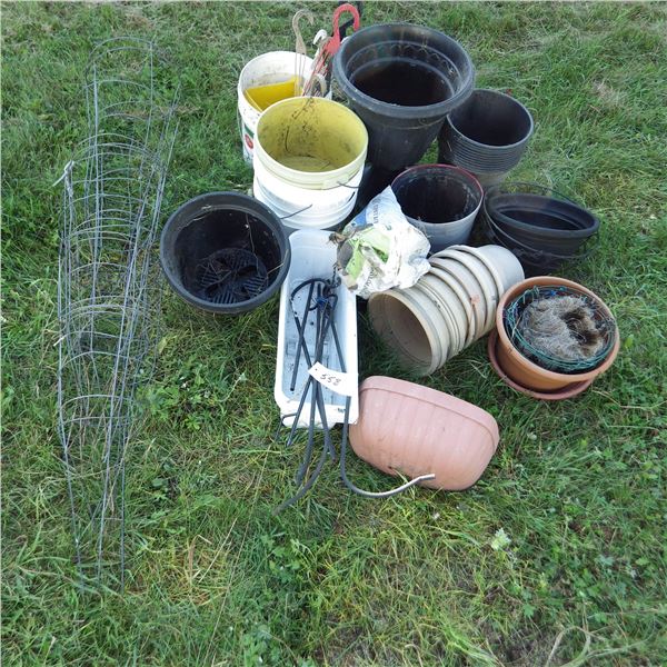 Pots for planting flowers etcetera