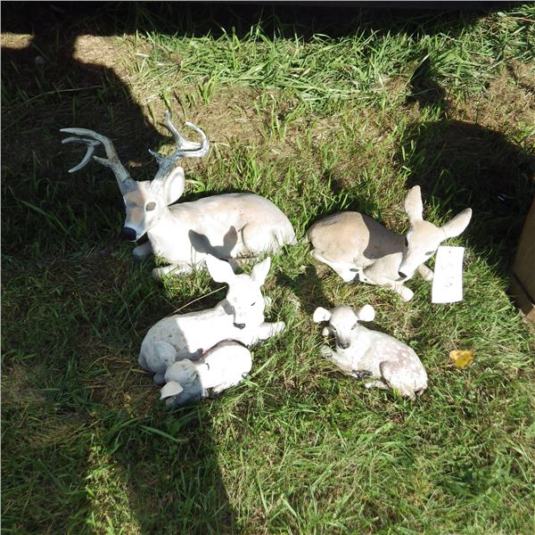 Resin ornamental deer