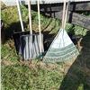 Image 2 : Rakes, shovel , garden tools