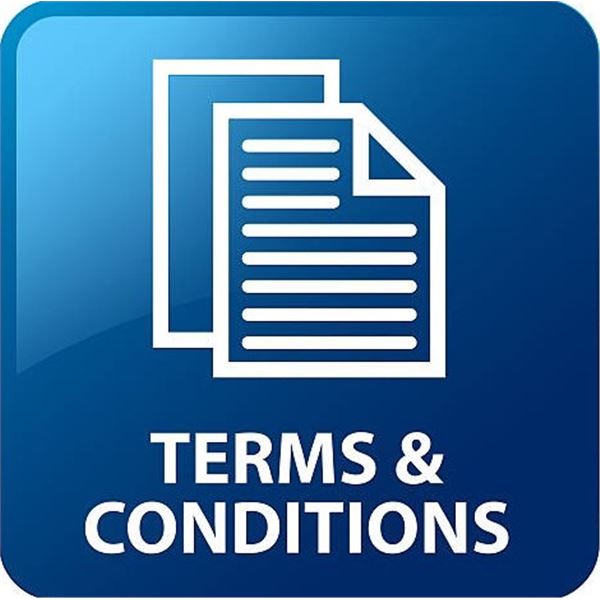 TERMS AND CONDITIONS: